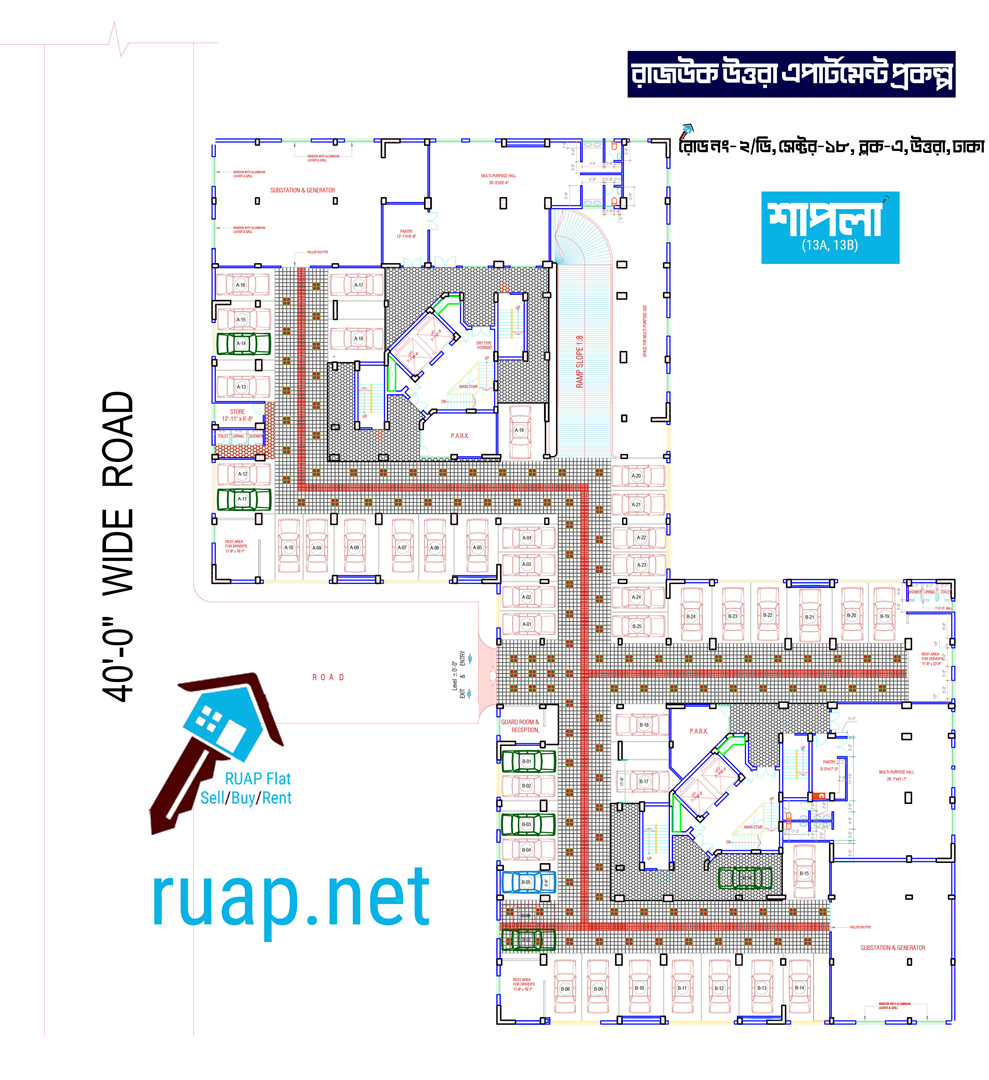 Ground-Floor-Plan-Building-13-শাপলা